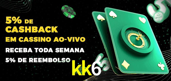 Promoções do cassino ao Vivo kk6